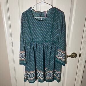 Boho lined dress/tunic Small